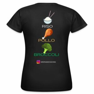 SPC - Maglietta Donna con motivo Riso Pollo Broccoli - Rear